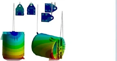 Lifting lug and vessel handling stress verification models